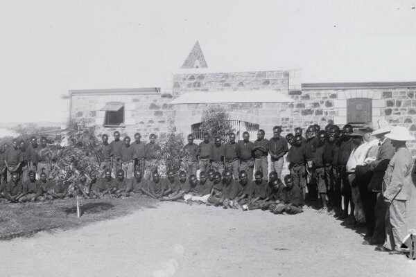 Aboriginal slaves and prisoners on Rottnest Island, c. 1883 or 1910