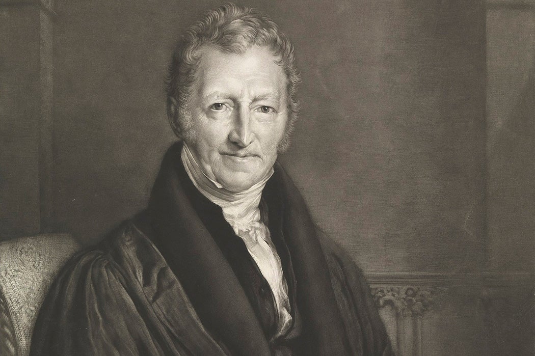 Thomas Robert Malthus by John Linnell