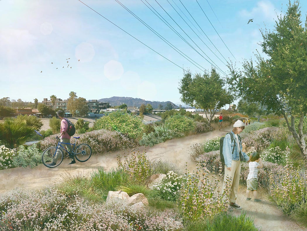 A rendering illustrating the bowtie project