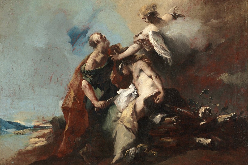 The Sacrifice of Isaac by Francesco Guardi, 1750s