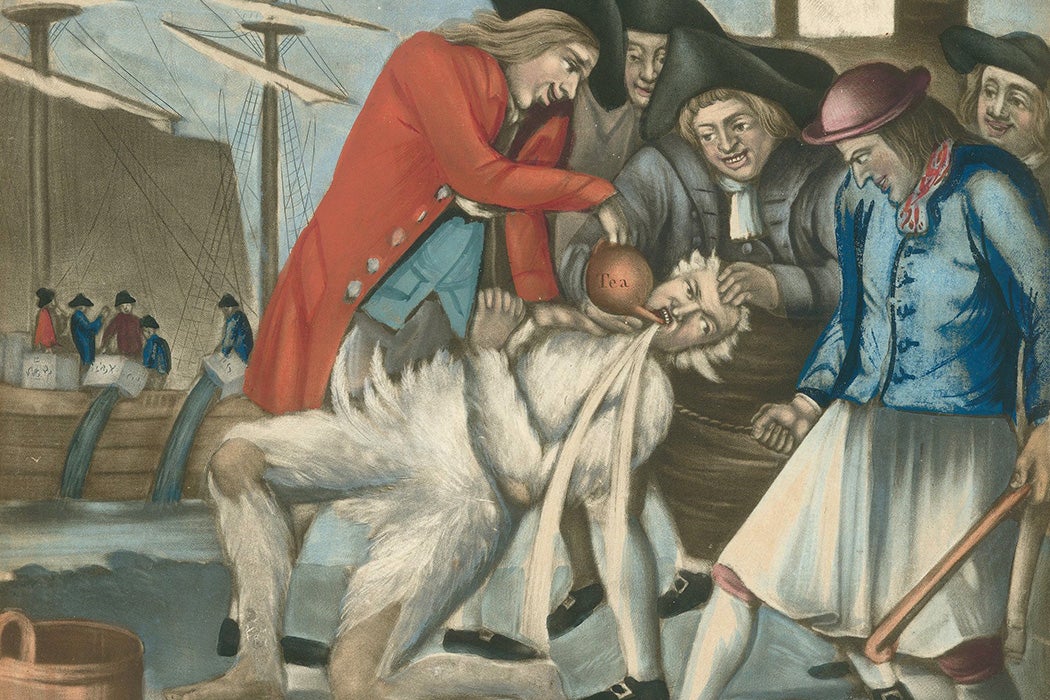 The Bostonians Paying the Excise-man, or Tarring and Feathering, 1774