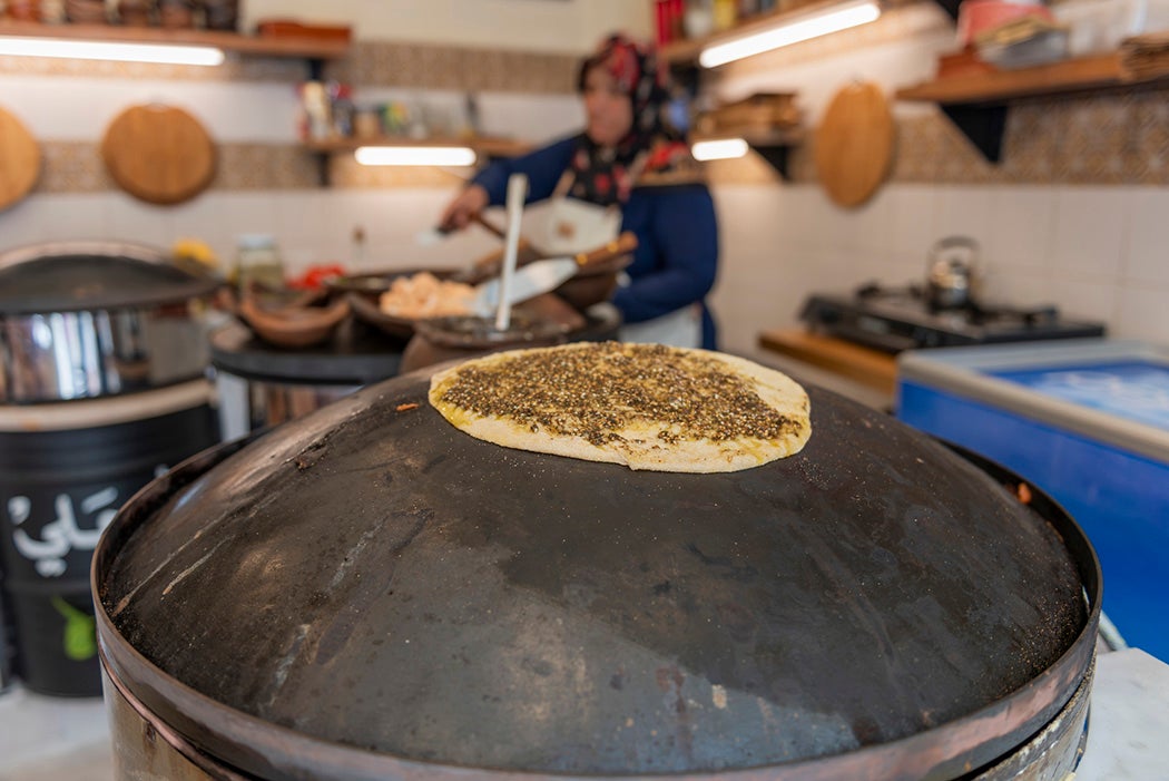 Manouche served with za’atar