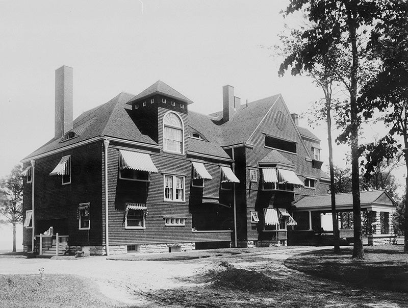 The residence of L.C. Hanna, designed by architect Charles Frederick Schweinfurth. Click on the image to take a closer look. 