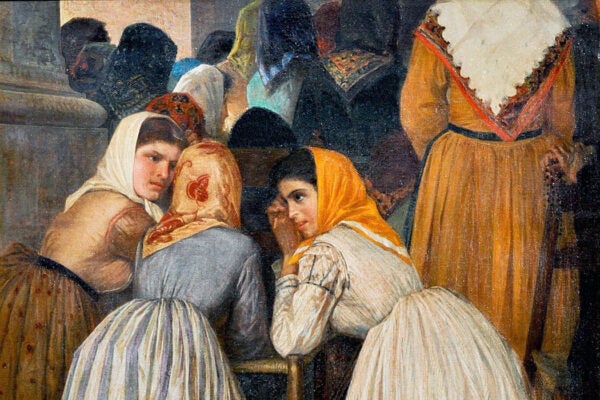 At the Mass, 1872,, by Francesco Gioli