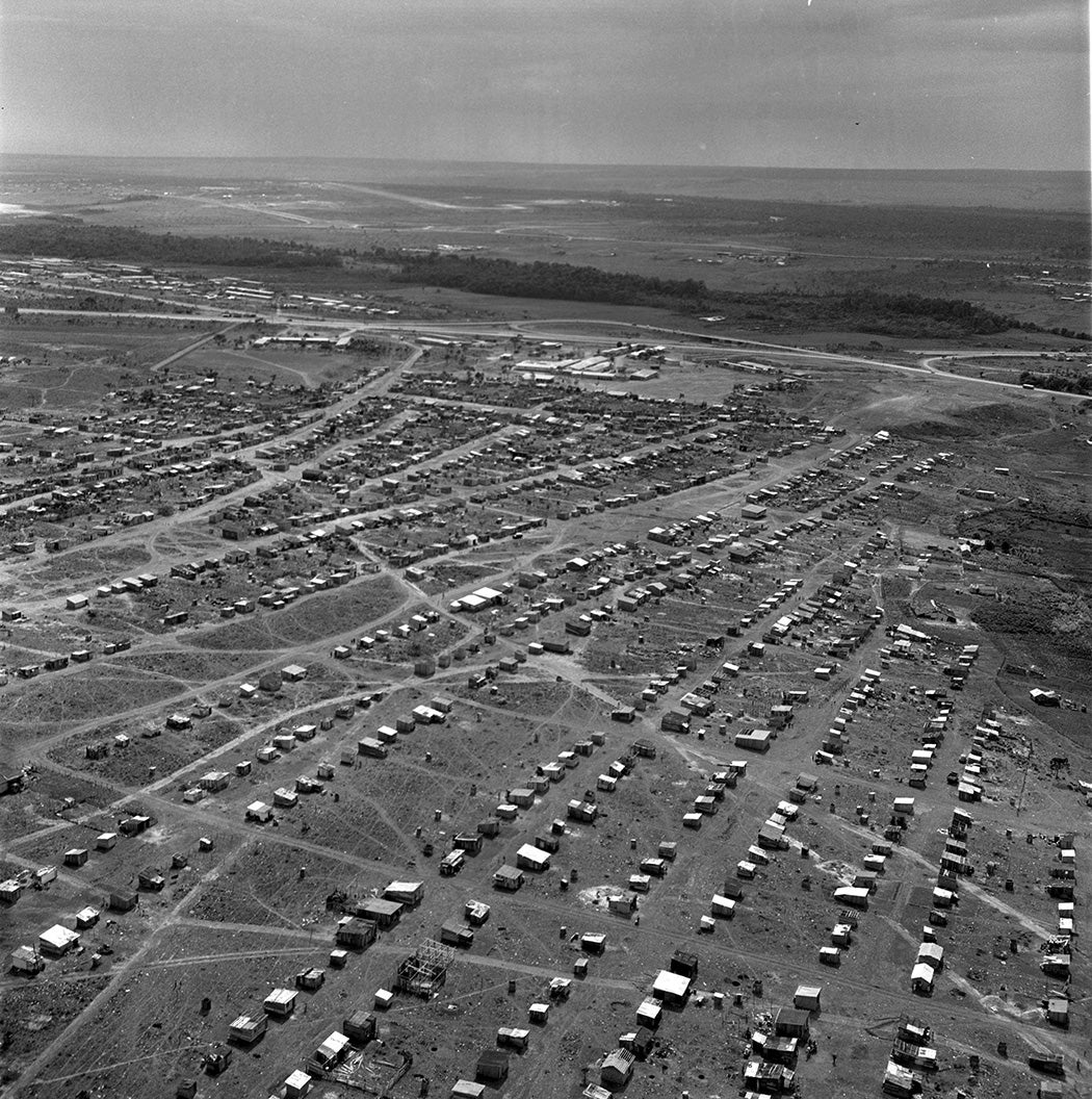 Aerial view of the IAPI Invasion, 1963