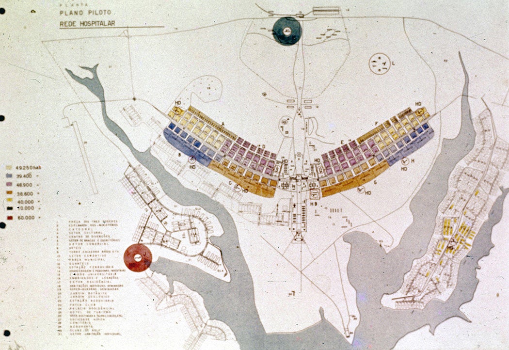 The city's design, which takes the shape of an airplane. 