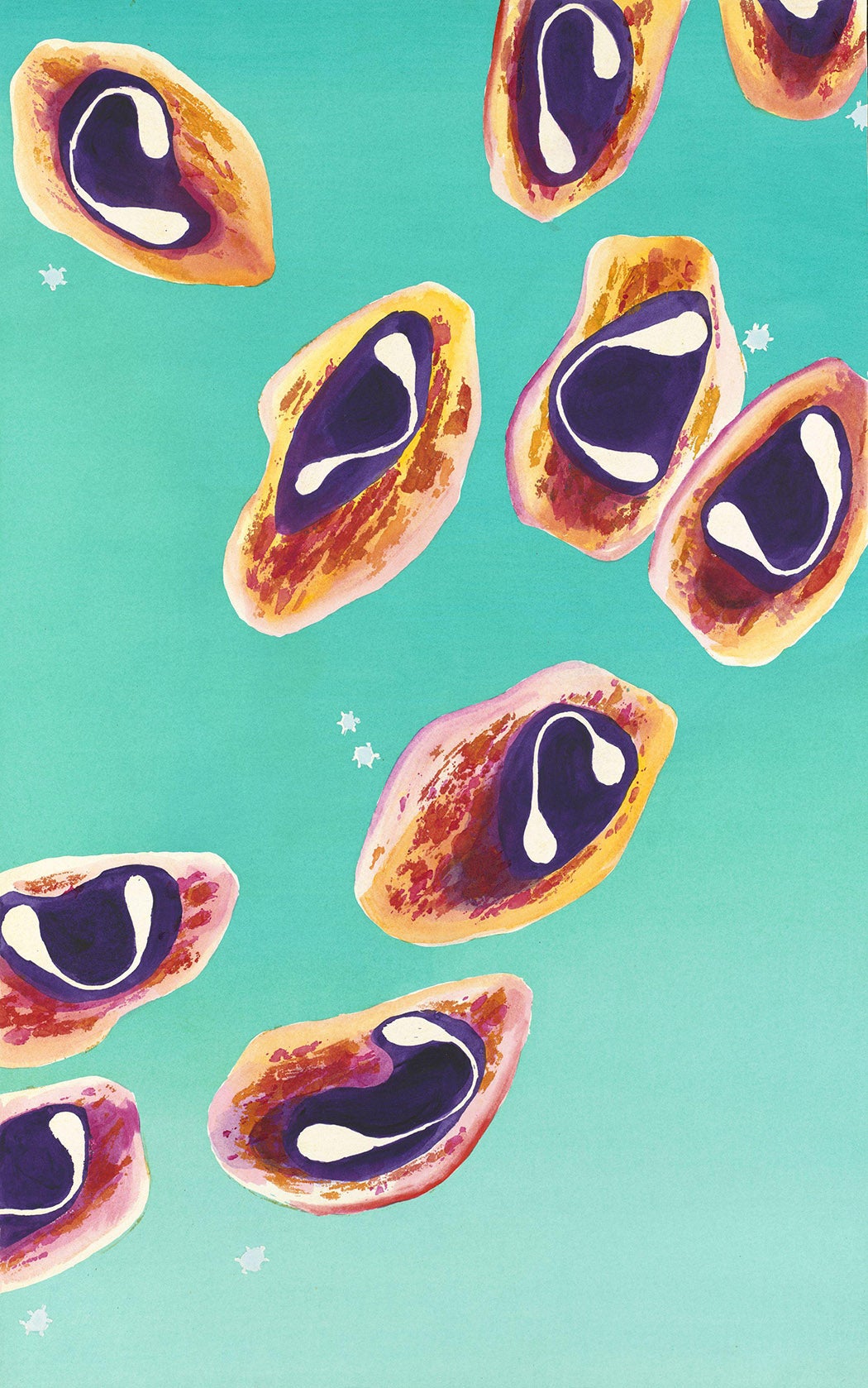 A painting of cells