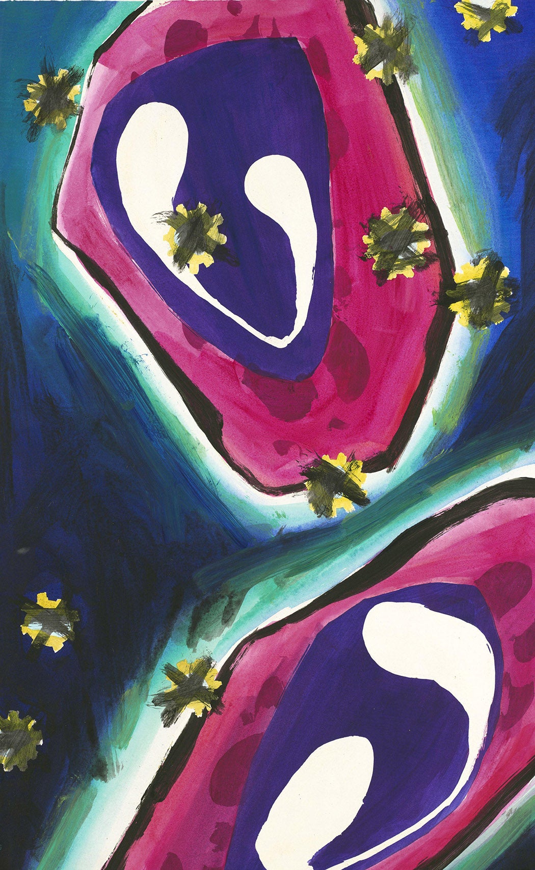 A painting of cells