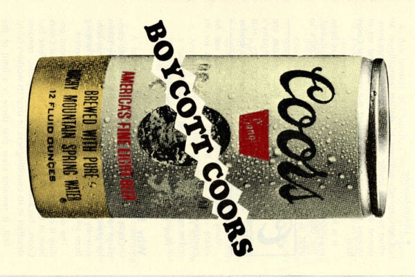Pamphlet from boycotters from the Local 366 Union