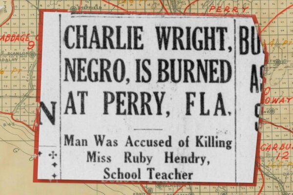 A headline from The Brunswick News on December 9, 1922