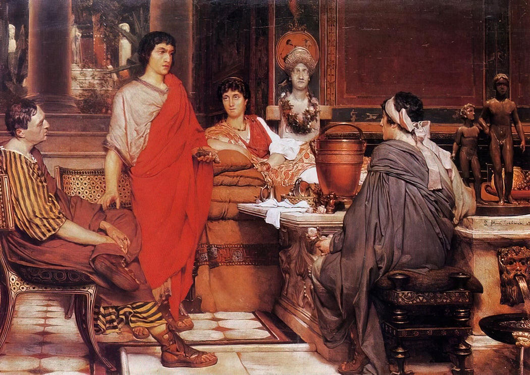 Catullus at Lesbia's by Sir Lawrence Alma-Tadema, 1865.