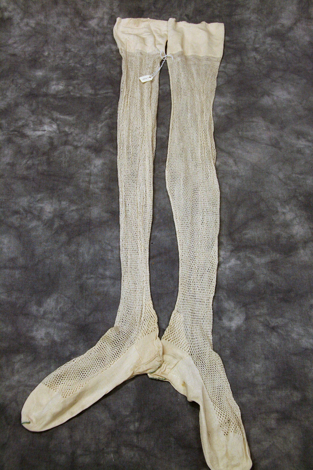 White Mesh Stockings from the 1920s.