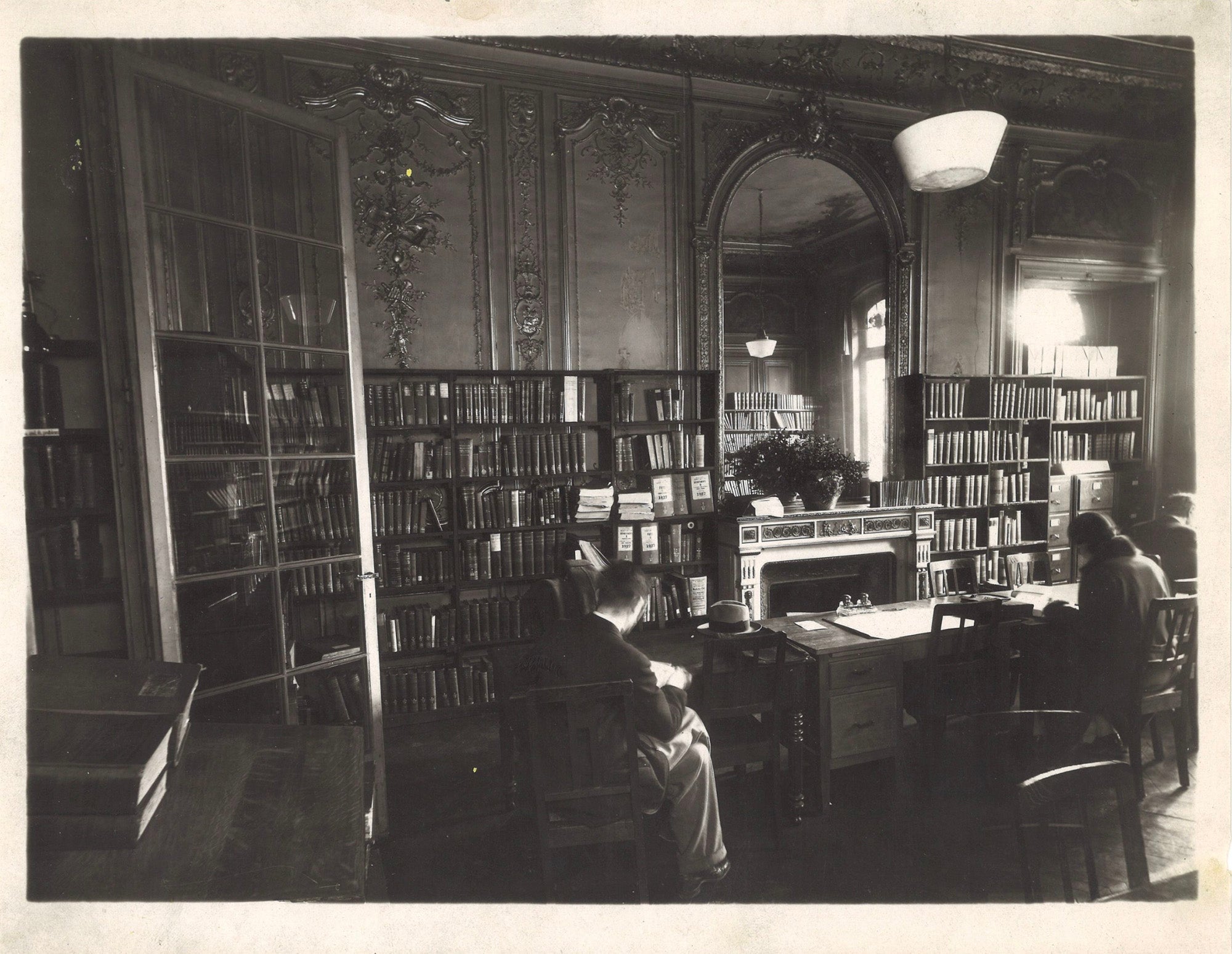 Reference desk and reading room