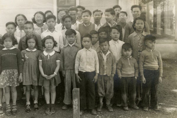 Students of the only all-Chinese school in Bolivar County, Mississippi, 1938.