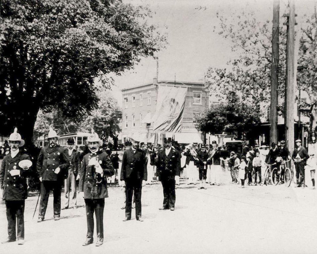 Fire Department Parade on Main Street, Hempstead