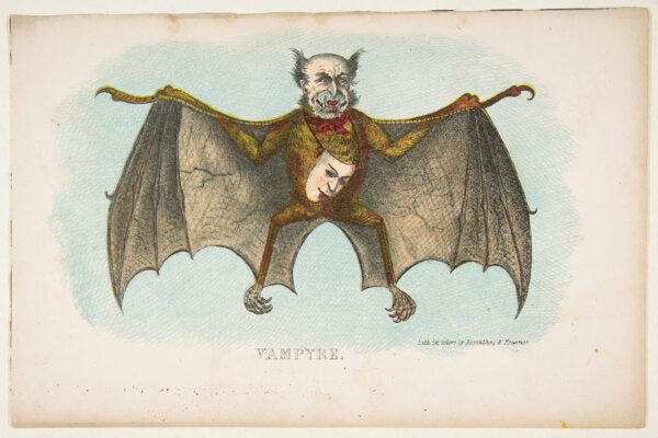 Henry Louis Stephens (American, 1824–1882). Vampyre from The Comic Natural History of the Human Race (1851). The Metropolitan Museum of Art.